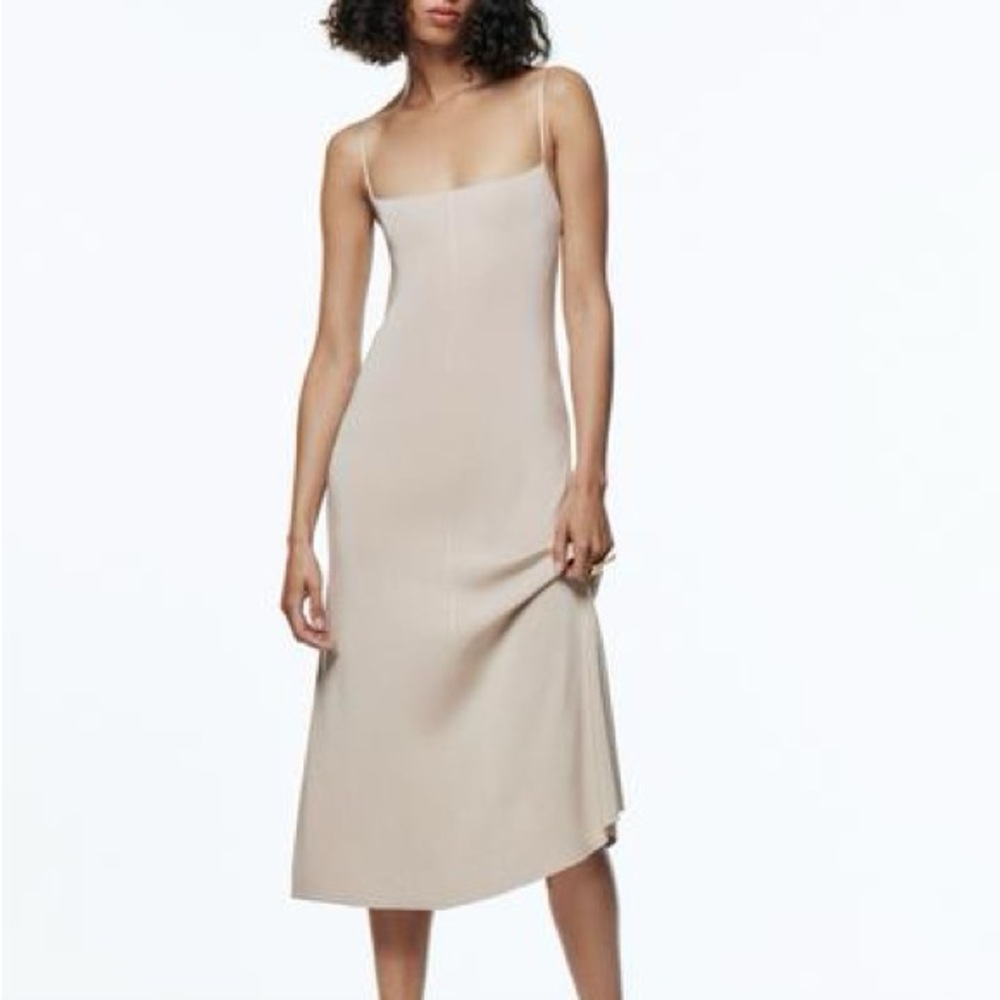 Zara Knit Spaghetti Strap Dress